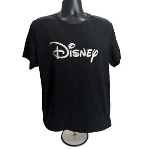 Disney Name Logo x H&M - Graphic Black T-Shirt Size Large, Unisex